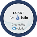 Expert for Istio by Solo.io badge