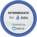Intermediate for Istio by Solo.io badge